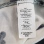 Jennifer Ln Heart Print Raglan Top 3/4 Sleeve Black & White Medium NEW