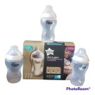 Tommee Tippee Closer To Nature Added Cereal 3Pk Clear Feeding Bottle 11Oz NEW