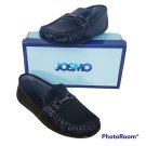 Josmo Boys Dress Loafer Shoes Slip-On W/ Metal Accent Black Size 5 Style 19119