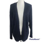14th & Union Women's Knitted Open Cardigan Sweater Navy Small NEW