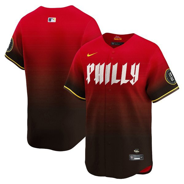 Philadelphia Phillies Blank Red 2024 City Connect Limited Stitched Jersey