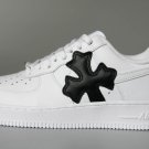 Force 1 Low Chrome Hearts White