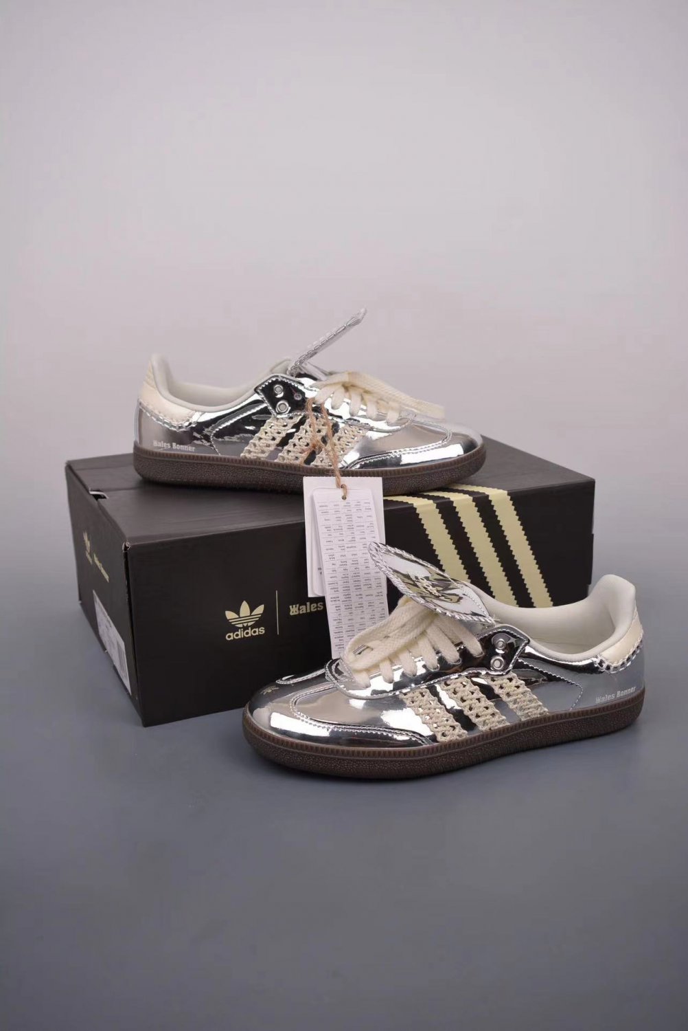 Wales Bonner x Samba Silver Metallic