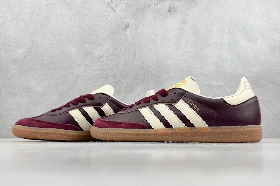 Samba OG Maroon Gold Metallic