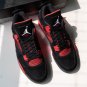 Jordan 4 Retro Black Red Thunder