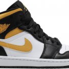 Jordan 1 Mid Black University Gold 554724 177