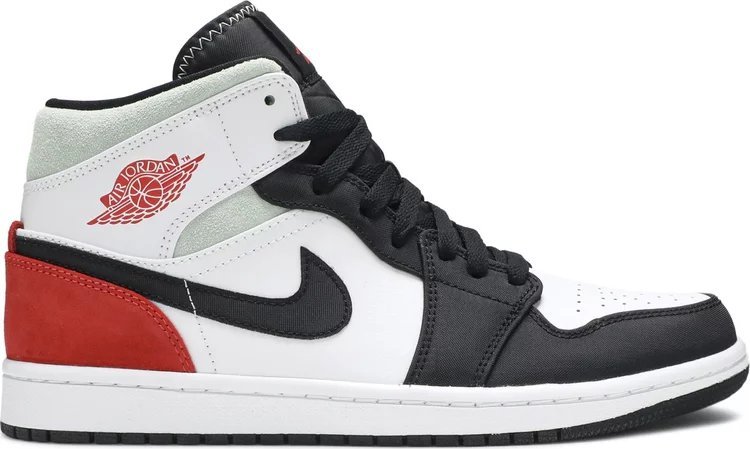 Jordan 1 Mid SE Red Black Toe 852542 100