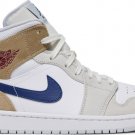 Jordan 1 Mid White Khaki Blue Void DO6726 100