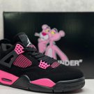 Jordan 4 Sneakers - Black-Pink
