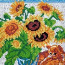Sunflower Cats | Rug Making Latch Hooking Kit