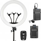 Sunpak VL-LED416-18WM Premium Series 18 Inch Bi-Color Ring Light Kit wit