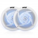 Pyle Marine Speakers - 5.25 Inch 2 Way Waterproof and Weather Resistant Outdoor Audio Ster