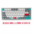 Ak84 84-Key Hot-Swappable Gaming Mechanical Keyboard With Double Shot Pbt Keycaps, Rgb, Al