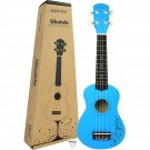 Wooden Soprano Ukulele Kids Guitar W/O Bag/Case, Blue | Guitar Toy, Kid Guitar, Simple Beg