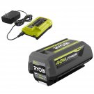 Ryobi 40V Battery and Charger Kit 4.0 Ah Lithium-Ion Battery Set OEM OP4040 + OP403A