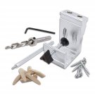 Woodworking Pocket Hole Jig Kit #850 - All-In-One Aluminum Pocket System With Carrying Cas