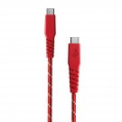 Line+ Braided Charging Cable, Usb-C To Usb-C - Golden Red, 100W 10Ft
