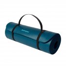 Solana Yoga Mat Thick W/ Nylon Strap For Men & Women, Ocean Blue, 1/2 Inch