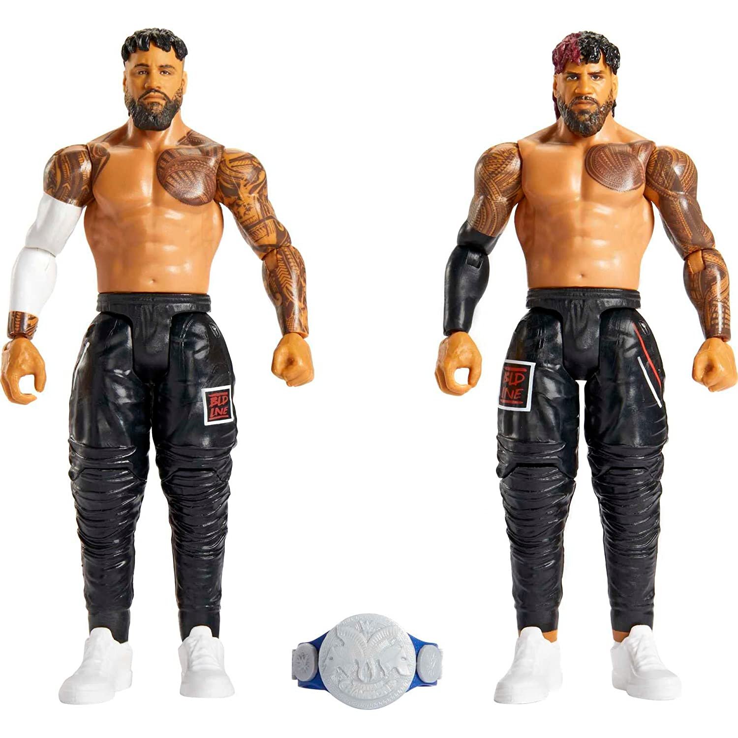 WWE Jimmy Uso & Jey Uso Championship Showdown 2-Pack 6-inch Action ...