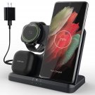 3 In 1 Wireless Charger For Samsung Galaxy Watch 5/4/3/Active 2, 15W Charging Station For 