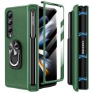 For Galaxy Z Fold 4 Case, Z Fold 4 5G Case With S Pen Holder & Screen Protector Ring Holde