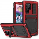 For Samsung Galaxy S23 Ultra 5G Case, Aluminum Metal Gorilla Glass Shockproof Military Hea