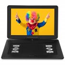 17.9"" Portable Dvd Player With 15.6"" Hd Swivel Large Screen, 6 Hrs 5000Mah Rechargeable Ba