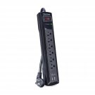 Csp604U Professional Surge Protector, 1200J/125V, 6 Outlets, 2 Usb Charge Ports, 4Ft Power