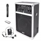 Pyle Pro Outdoor Indoor Portable PA Stereo Sound System with 6.5 inch Speaker, USB SD Card