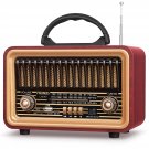 Retro Bluetooth Radio With Rich Bass Speakers,Loud Stereo Sound,Portable Wireless Speakers