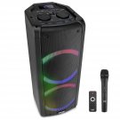Pyle Portable Bluetooth PA Speaker - 240W Dual 6.5"" Rechargeable Indoor/Outdoor BT Karaoke