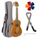 Electric Acoustic Bass Ukulele 30 Inch Mahogany Ukelele For Professionals With Gig Bag Pic