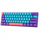 BOYI 60 Percent Hot-Swappable Mechanical Keyboard,61 Mini RGB Type-C Wired Joker-Plus Colo