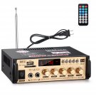 198B 2 Channel Bluetooth 5.0 Stereo Amplifier, Rms 30Wx2, Max 250Wx2 Home Audio Power Soun
