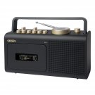 Jensen MCR-250 Portable Boombox Retro Home Audio Stereo AM/FM Radio & Tape Cassette Player