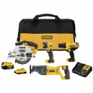 DEWALT 20V MAX Power Tool Combo Kit, 4-Tool Cordless Power Tool Set with Battery and Charg