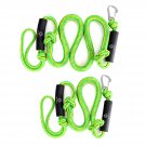 Pwc Bungee Dock Line Stretchable Bungee Cords Dock Line Sets Of Two(4Ft & 6Ft) With Foams