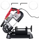 VEVOR Portable Band Saw, 110V Removable Alloy Steel Base Cordless Band Saw, 5 Inch Cutting
