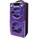 Sp328-Purple, Portable Speaker With Bluetooth, Connect To Iphone, Ipad Or Android, Double 