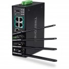 TRENDnet Industrial AC1200 Wireless Gigabit PoE+ Router,TI-WP100, Black