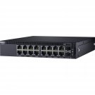 Dell X1018P Smart Web Managed Switch 16 Port 1GBE PoE - 463-5910, 9PN0D