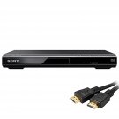 Sony Ultra Slim Upscaling DVPSR510H DVD Player; with Free Xtreme 6