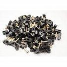 1000 Pieces Black Single Screw Flex Clips For Rg59 Rg6 Co Ax Sat Cable