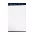 TOPS Docket Diamond 100% Recycled Premium Stationery Tablet, 5 x 8 Inches, Perforated, Whi