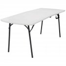 Products Diamond Series 300 Lb. Weight Capacity Folding Table, 6' X 30"", White