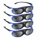 Dlp 3D Glasses 4Pack, 144Hz Rechargeable Dlp-Link 3D Active Shutter Glasses For All 3D Dlp