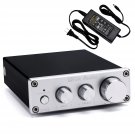 Class D Amplifier, 2.0 Channel 50Wx2 Hi-Fi Digital Audio Stereo Amplifier Dc 12V-24V 2Ch H