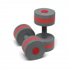 Speedo Unisex Swim Aqua Fitness Barbell , Charcoal/Red