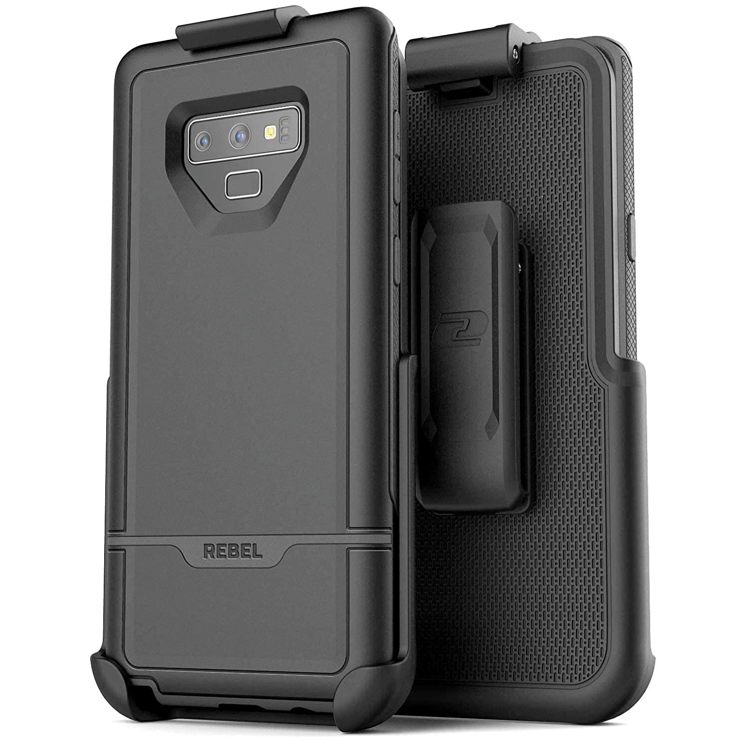 Rebel Case For Galaxy Note 9 Case With Belt Clip Holster, (Dual Layer Hybrid) Rugged Prote