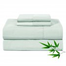 Luxury Bamboo Sheets Set Queen, 4Pcs Cooling Silk Bed Sheets 1800 Thread Count 16 Inch Dee